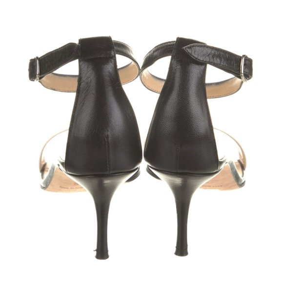 Manolo Blahnik Sandals Black and White Size 35.5 / US 5.5 Fits like US 6 - Picture 4 of 5